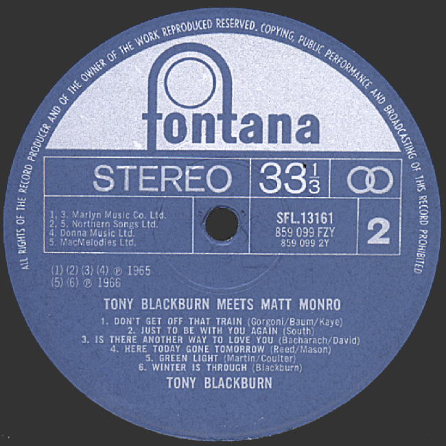 Tony Blackburn meets Matt Munro label